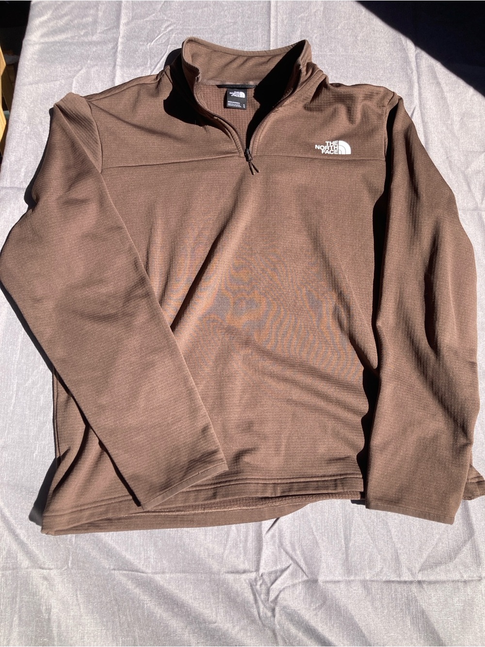 The North Face Men's Brown Quarter-Zip Sweater XL outdoor gorpcore rustic